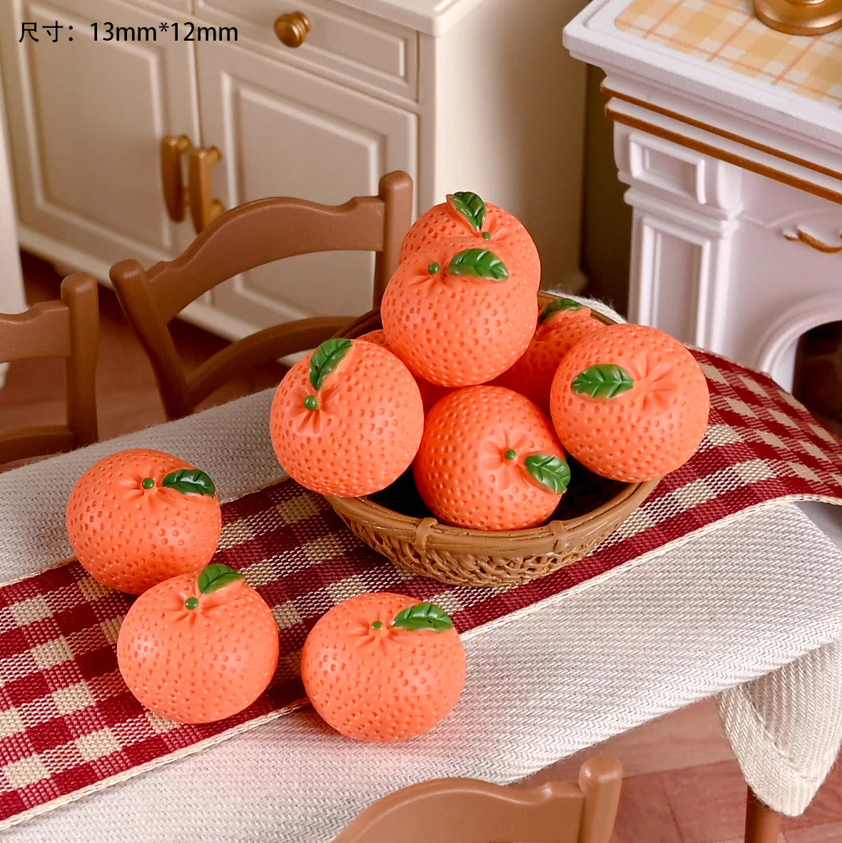 décor maison fruits artificiels résine pastèque fraises pommes raisins oranges réaliste details cuisine 10pièces