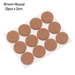 protecteurs sol adhésifs mousse eva tissu géométrique noir marron blanc anti glisse rond carré
