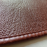 protège tablettes marron grain cuir classique imperméable anti décubitus coton adultes opaques