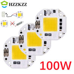Chip LED COB 50W 30W 20W Blanc Chaud Facile Assembler AC110V 220V