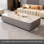 table basse moderne marbre gris blanc tiroirs coussins salon meubles decoration