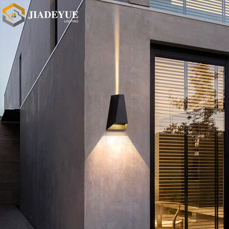 applique murale led moderne noir doré texturée minimaliste contemporaine étanche ip65