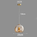 suspension pendentif noir transparent moderne têtes ambrées têtes noires flux lumineux 249 2000 autonome