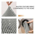 tapis bain anti dérapant microfibre gaufrée moderne beige gris absorbant entrée toilette