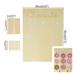 support mural bois donuts multicolores modernes anniversaire mariage événements festive minimaliste