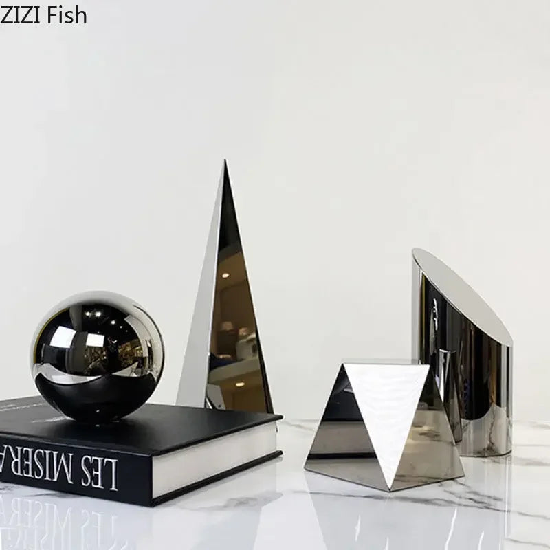 décoration moderne géométrique cristal transparent argent noir doré blanc minimaliste contemporain chambre