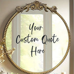 sticker personnalisable miroir rose doré blanc adhésif élégant mariage anniversaire décoration festive