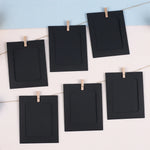 kits cadres photo pinces linge ficelle noir blanc brun décoratif rustique bohème casa festivités