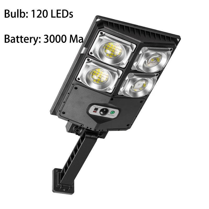 lampe rue led solaire détecteur mouvement moderne sans fil 10000 lumens