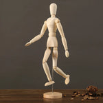 mannequins articulés bois naturel clair classique minimaliste pieds mains tringles