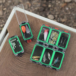 boîtes pêche transparentes accessoires carpe outils hameçons leurre pratique compactes boucle verrouillage paillettes crochets