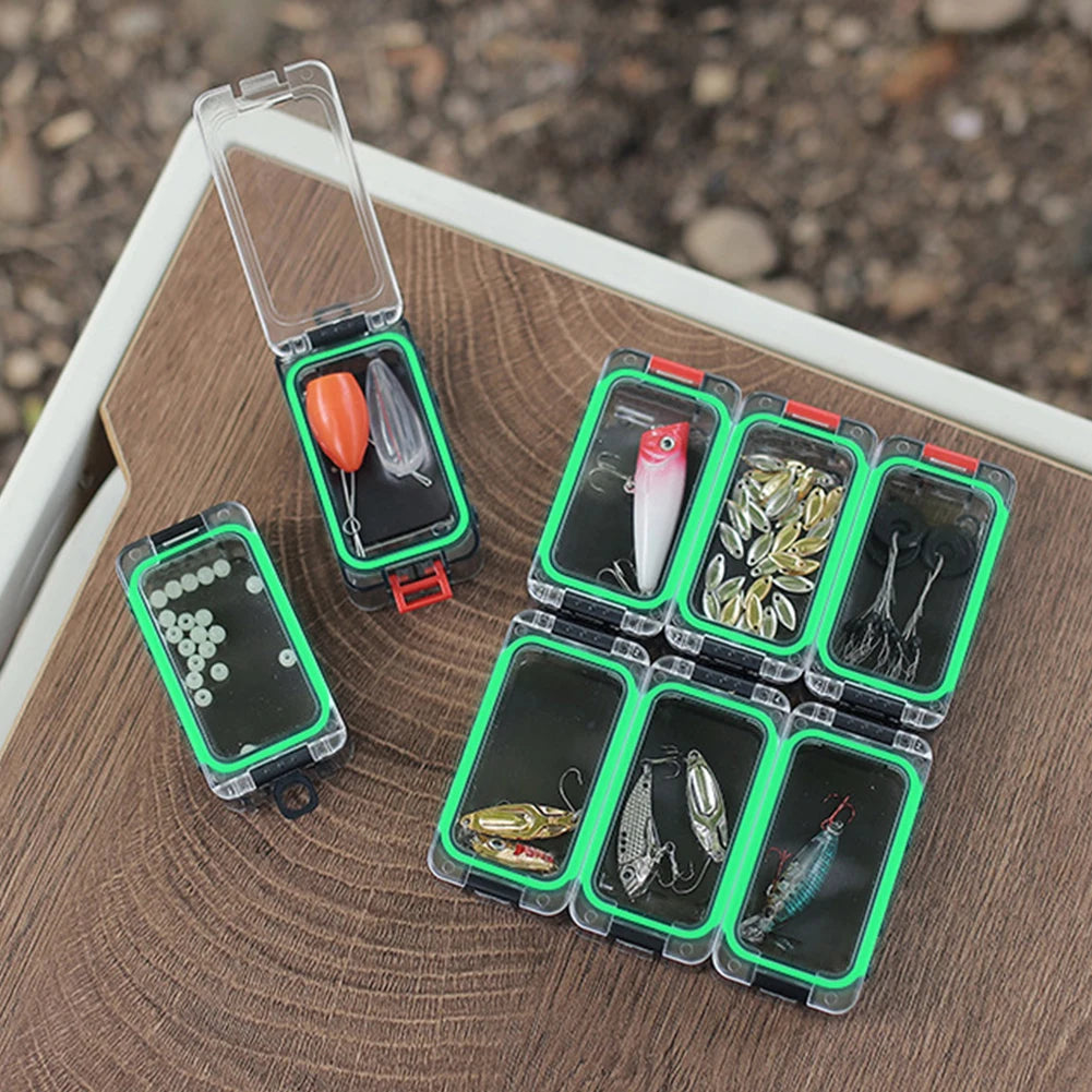 boîtes pêche transparentes accessoires carpe outils hameçons leurre pratique compactes boucle verrouillage paillettes crochets