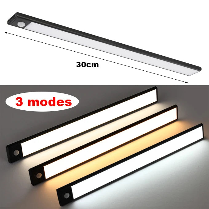 lampe led rechargeable détecteur mouvement aimants couleurs blanc beige noir moderne minimaliste