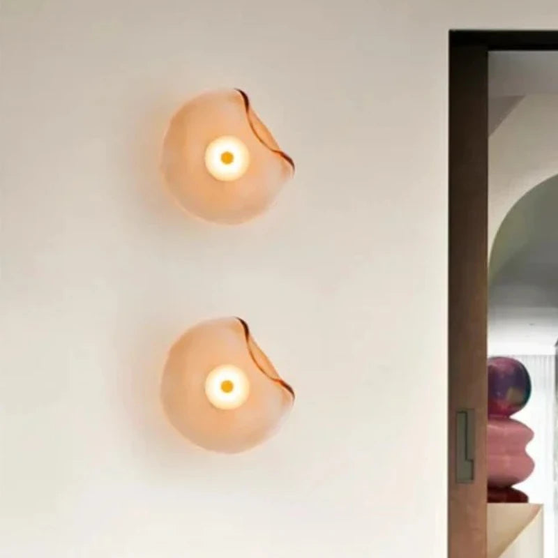 applique murale led blanc translucide moderne fixations vase fleurs tableaux