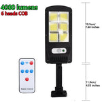lampe solaire extérieure imperméable led noire moderne autoéclairante télécommande 72000lm
