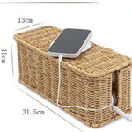 organisateur câbles blanc moderne rangement prise électrique stockage respectueux environnement utilisation multiple empiilable fentes