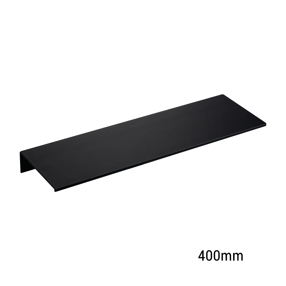 étagère murale aluminium blanc noir moderne minimaliste vis bouchons protection 30cm 40cm 50cm