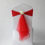 décoration chaise mariage turquois rouge blanc rose texturé voile transparent événement formel