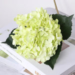 bouquet hydrangeas artificiels soie rose jaune gris bleu violet blanc moderne decoration mariage