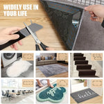protections anti dérapantes tapis adhésives sans résidus noir crème utilitaires décoratives pack 13 pièces