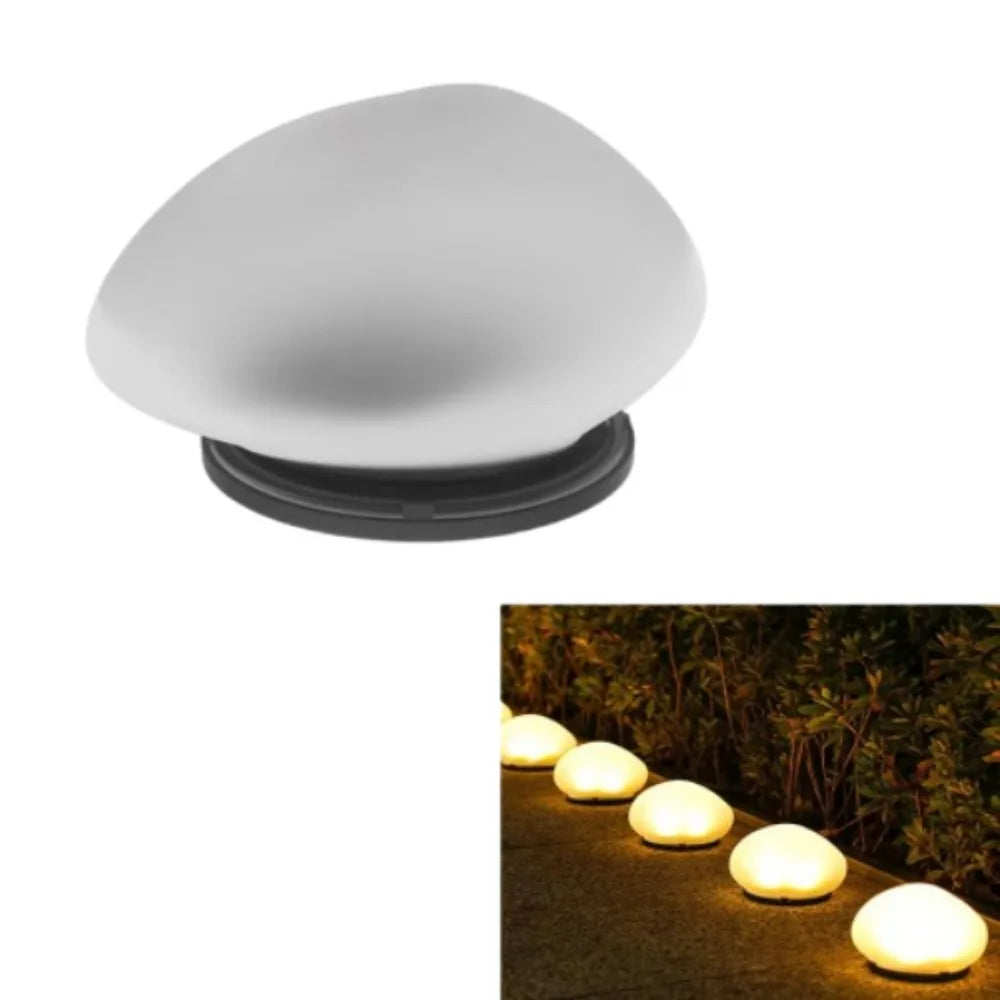 lampe solaire décoration extérieure led œuf pierre couleurs variées moderne minimaliste