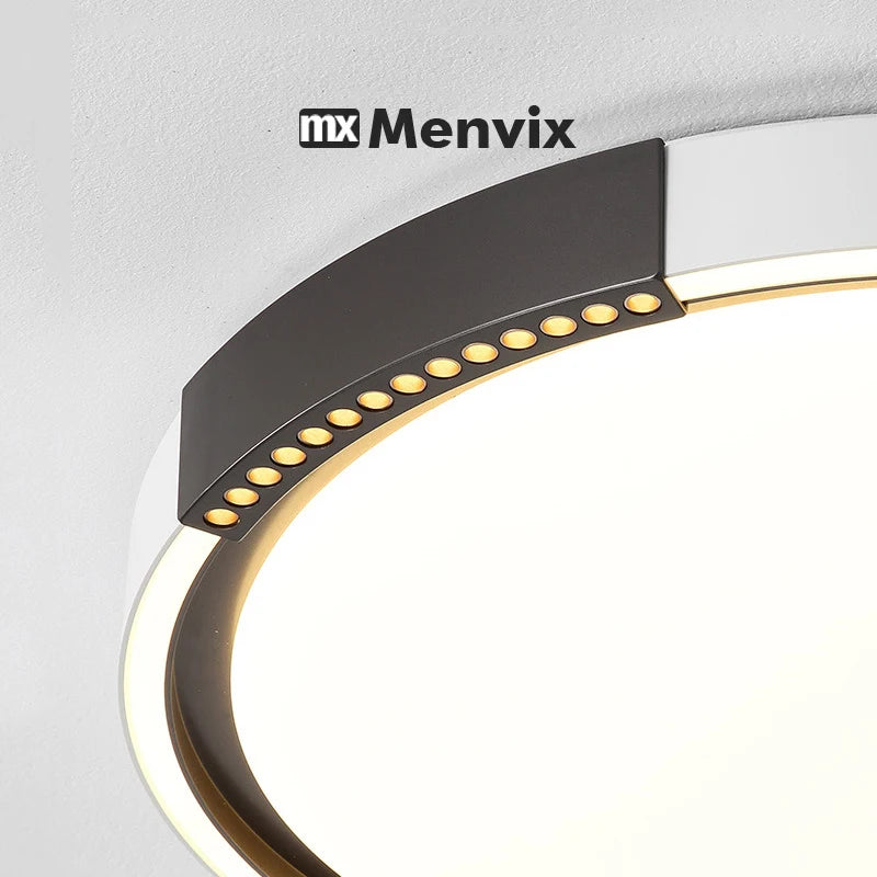 plafonniers modernes led lumineux télécommande minimaliste fixés formes circulaire carrée