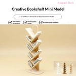 accessoires poupée étagère miniature blanc marron clair moderne structure arbre horizontal minimaliste