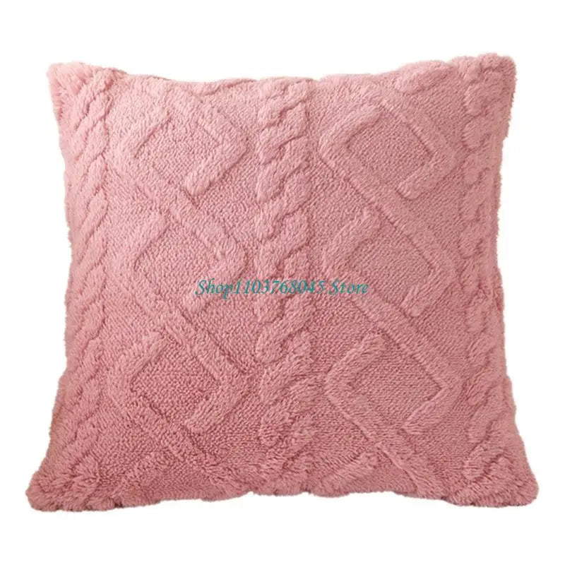 taie d'oreiller double face polyester coton bleu motif géométrique moderne adhésif 43cm 43cm