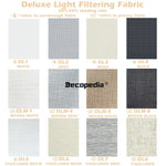 Stores enrouleurs motorisés occultants moderne beige gris noir tissu opaques valance