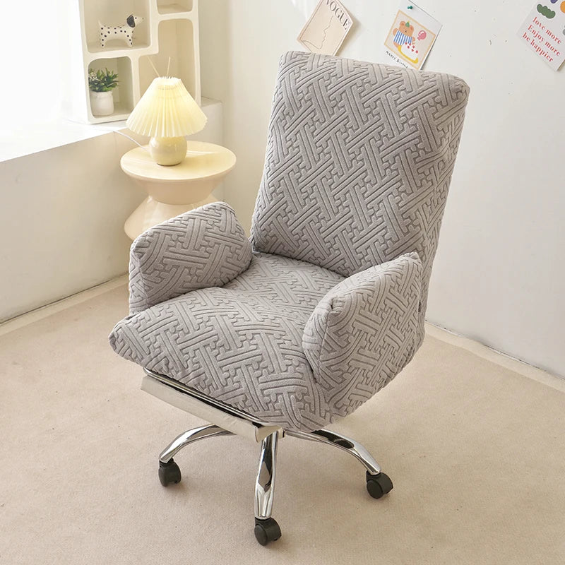 fauteuil moderne orange accoudoirs coussin d'assise tête inclinable élasthanne polyester
