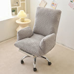 fauteuil moderne orange accoudoirs coussin d'assise tête inclinable élasthanne polyester