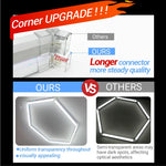 tube led blanc hexagonal moderne adhésif flux lumineux 2000 82000 121v 240v