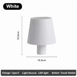 lampe table led rechargeable usb 2000mAh variateur tactile intensité variable lumière nuit RGB noir