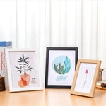 cadres photo bois blanc noir floral minimaliste 10 poucesintérieur decoration