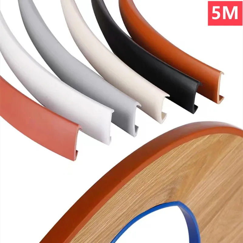 ruban finition d'angle adhésif blanc gris noir moderne décoration intérieure protection meuble bois tpe