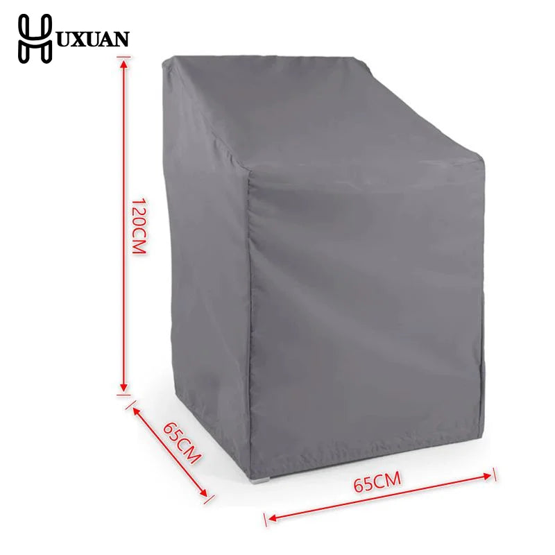 housse protection meuble extérieur noir gris uni moderne cordon serrage durable imperméableextérieur