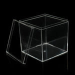 boîtes plastique transparentes modernes boîte bijoux réutiliables boîtes rangement minimalistes transparentes accessoires coiffure pièces