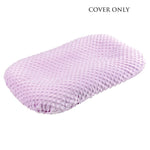 coussin bébé gris bleu clair texturé ultra doux confortable hiver été printemps automne polyestère