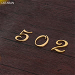 numéros maison laiton doré lettres relief plaque porte classique decoration murale haute qualité brosséextérieurintérieur