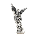ornements métal saint michel dragon détaillé ailes armure noir argenté doré bronze