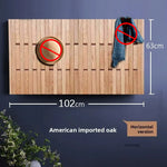 panneau mural bois naturel moderne ligne verticale simple deco murale porte manteau rangement