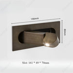 lampe murale led moderne minimaliste bronze gris clair éclairage chambre étude