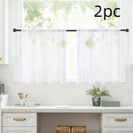 rideau blanc transparent moderne polyester 100% fenêtre panneaux