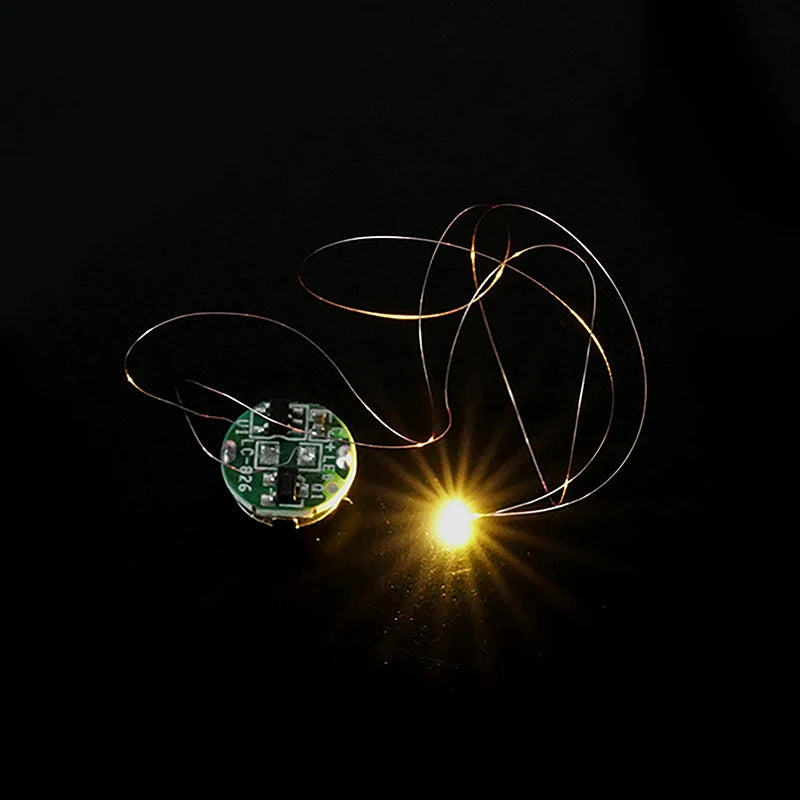 lampe led multicolore moderne filament circulaire batterie cr927 rouge verte jaune bleu