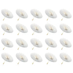parapluie traditionnel blanc sans motif opacité vintage poignée bois résistant soleil