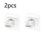 crochet adhésif transparent moderne tige rangement clip rideau support mural sans motif clips vêtements