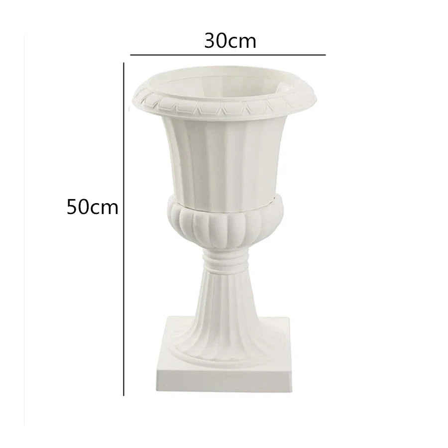 vase noir blanc rayures horizontales intérieur extérieur décoration jardin maison