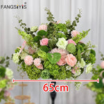 décoration mariage événement rose vert fleurs naturelles romantiqueextérieur table centre