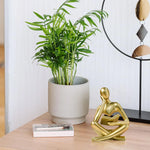 statue dorée résine moderne minimaliste smooth simple étagère décoration maison livre miniature