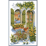 toile broderie floral paysagère multicolore traditionnelle accessoires intérieurs coton broderie DIY